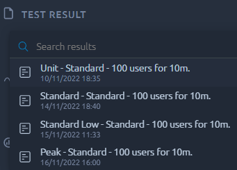 Edit Comparison Report Curve