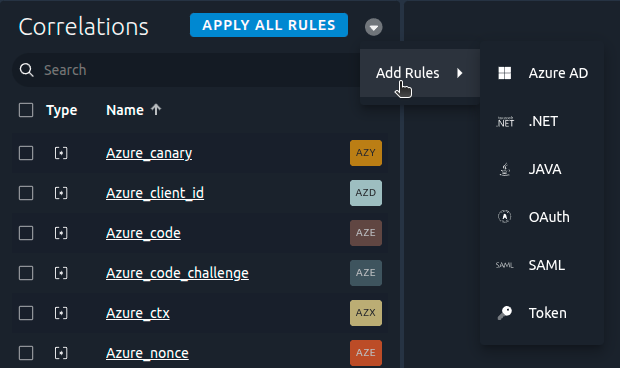 Correlation Rules Framework
