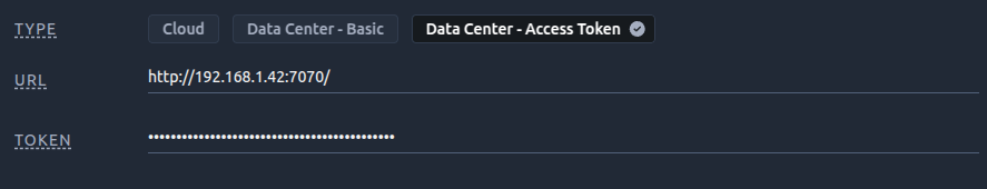 Jira Data Center access token connection
