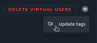 Update tags menu
