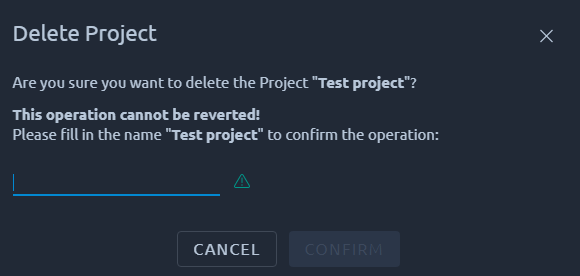 Remove project