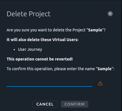 Remove project