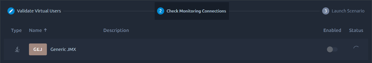 Monitoring connections validation