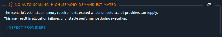 No Auto-Scaling Warning - Scenario Requirement