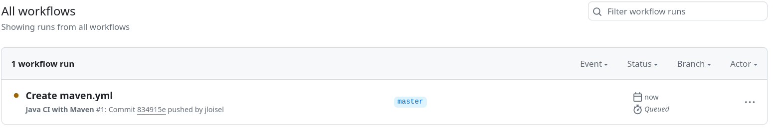 Github Actions Workflow
