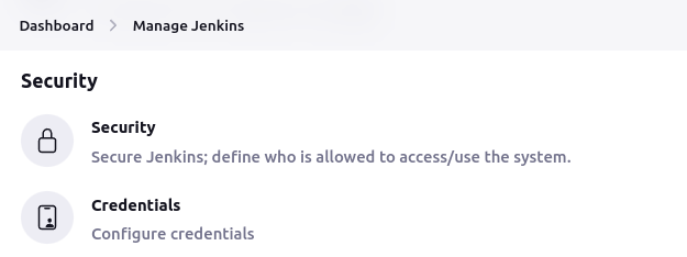Jenkins credentials