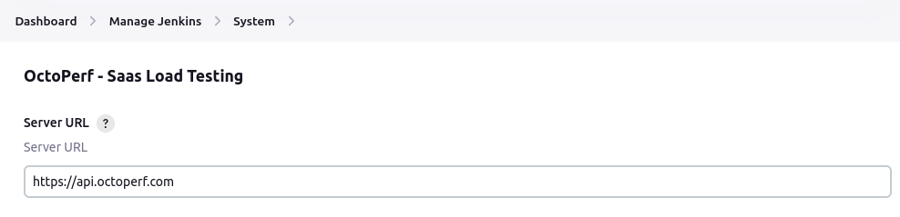 OctoPerf Jenkins Plugin Settings
